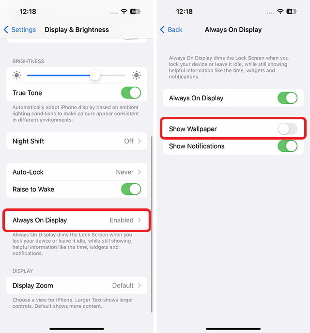 How to Customise Always on Display in iPhone 14 Pro